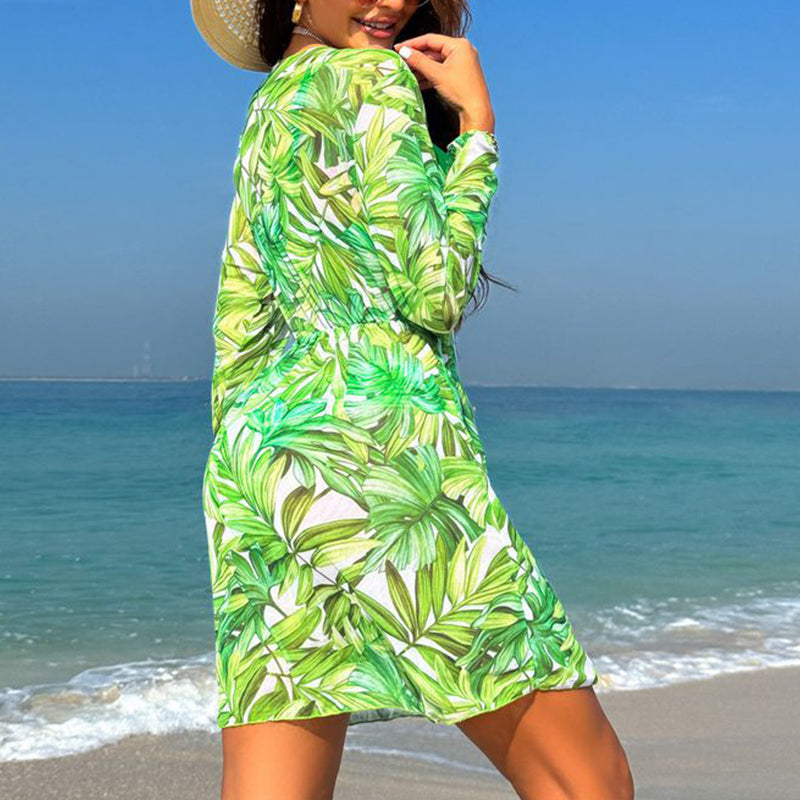 Women's 3-Piece Bikini Set with Cover-Up