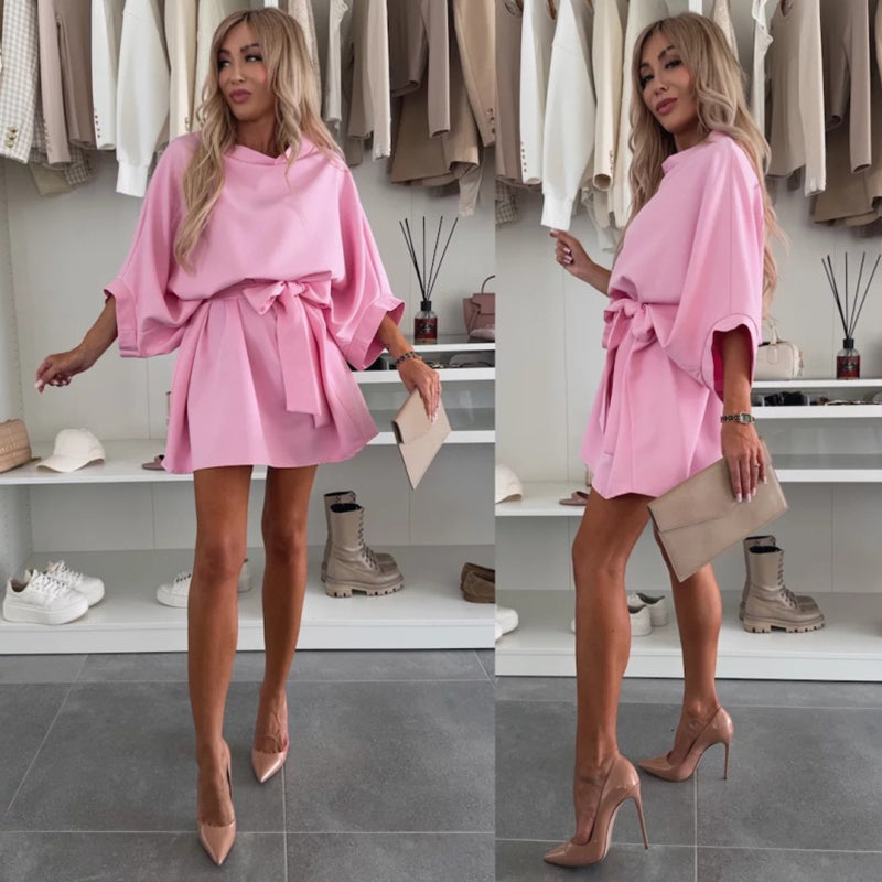 Women's Fashionable Loose Dolman Sleeve Dress