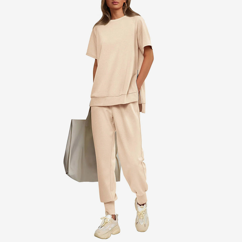 🌸New Arrival 50%OFF💖 Women’s Casual Loose Fit Two-Piece T-Shirt & Pants Tracksuit Set