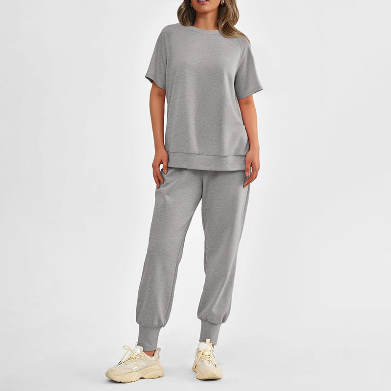 🌸New Arrival 50%OFF💖 Women’s Casual Loose Fit Two-Piece T-Shirt & Pants Tracksuit Set