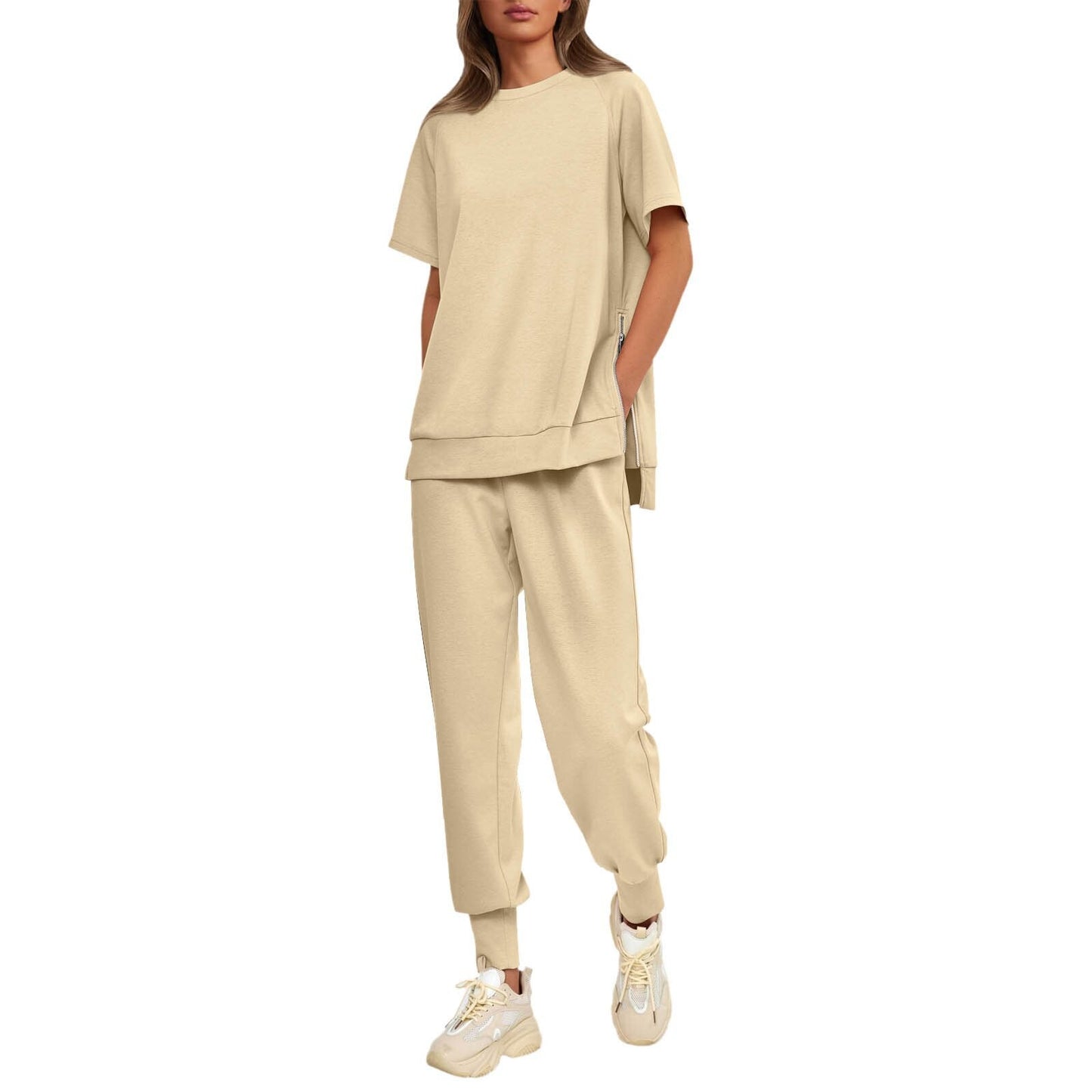 🌸New Arrival 50%OFF💖 Women’s Casual Loose Fit Two-Piece T-Shirt & Pants Tracksuit Set