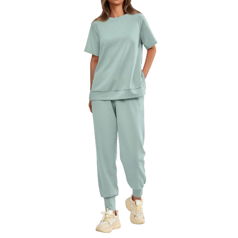🌸New Arrival 50%OFF💖 Women’s Casual Loose Fit Two-Piece T-Shirt & Pants Tracksuit Set