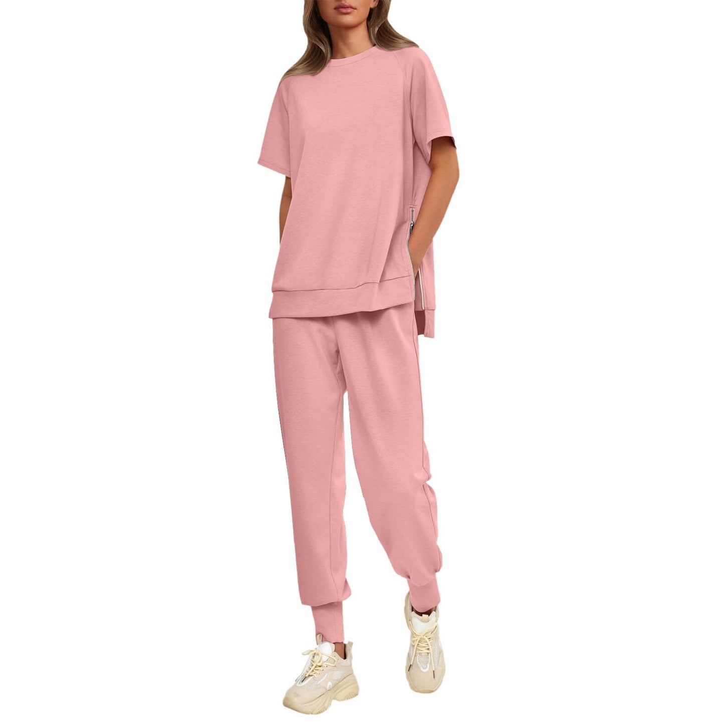 🌸New Arrival 50%OFF💖 Women’s Casual Loose Fit Two-Piece T-Shirt & Pants Tracksuit Set