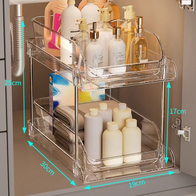 🔥2025 Hot Sale🔥Multifunctional pull-out organizer for under the bathroom sin