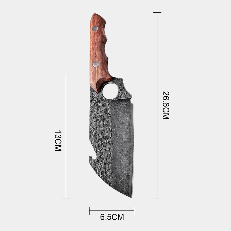 Multi-Purpose Portable Ring-Handle Thick & Sharp Kitchen Knife