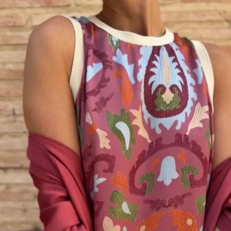 ⏳Time-limited Special⏰Women’s Sleeveless Maxi Dress & Cover-Up Set