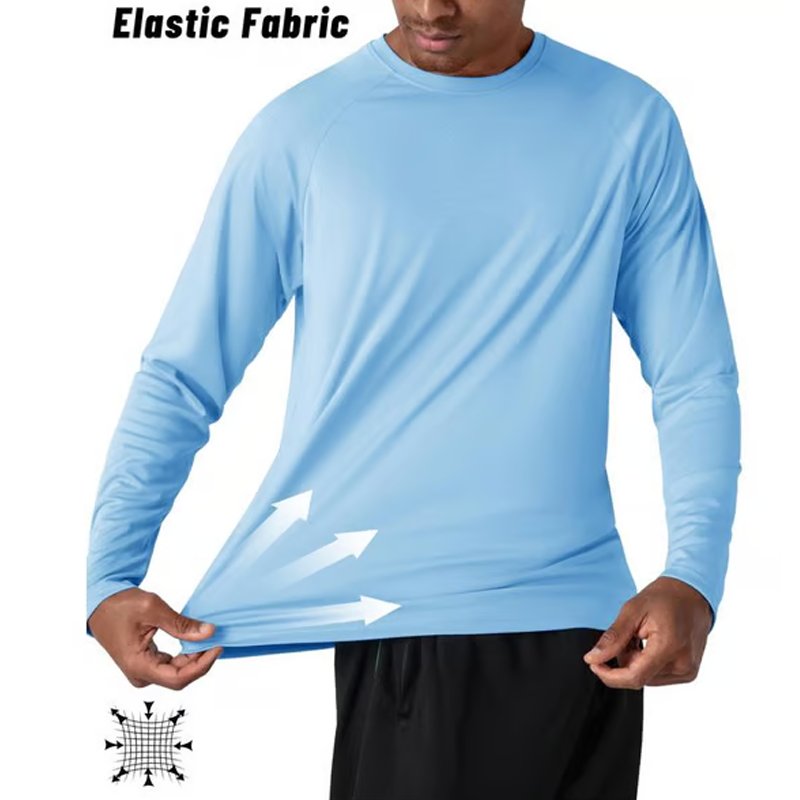 Quick-Dry Casual Round-Neck Sun Protection Long Sleeve Shirt