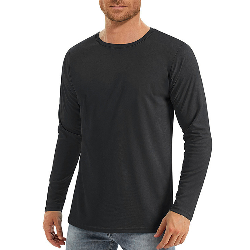 Quick-Dry Casual Round-Neck Sun Protection Long Sleeve Shirt