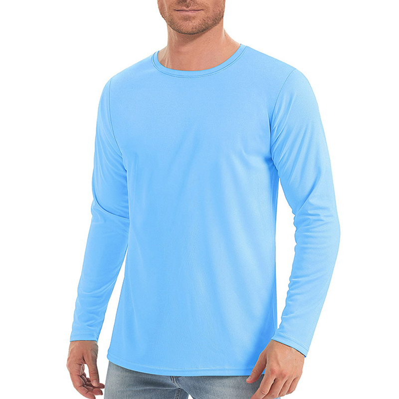 Quick-Dry Casual Round-Neck Sun Protection Long Sleeve Shirt