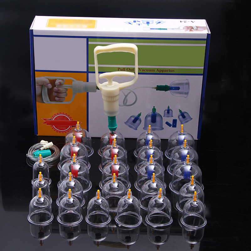 Thickened Vacuum Cupping Set with Suction Pump