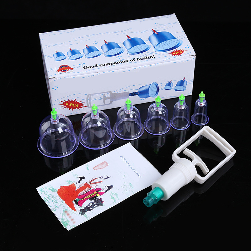 Thickened Vacuum Cupping Set with Suction Pump