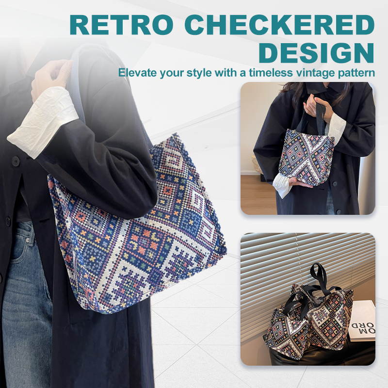 Vintage Fashion Tote Shoulder Bag for Women