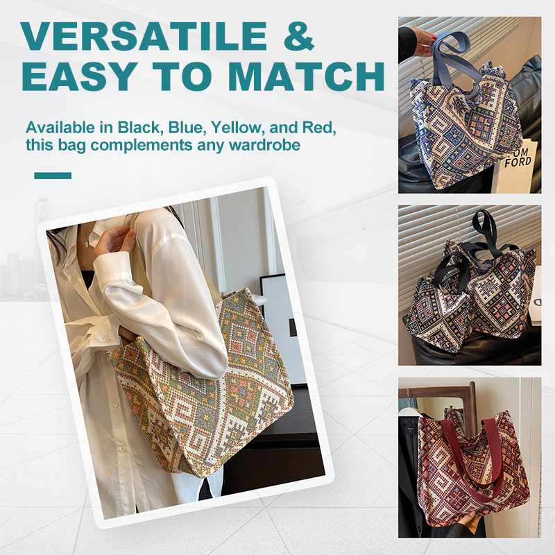 Vintage Fashion Tote Shoulder Bag for Women