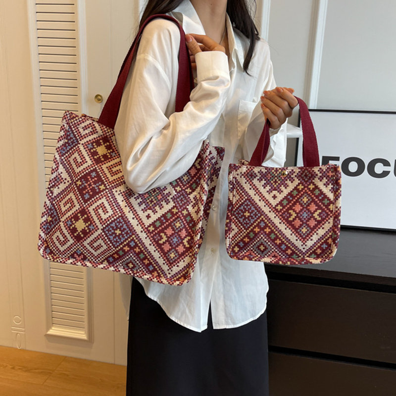 Vintage Fashion Tote Shoulder Bag for Women
