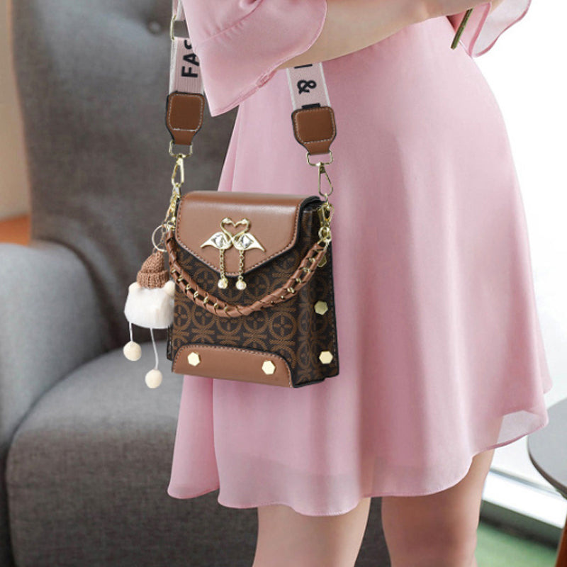 Women's Mini Double-Strap PU Shoulder Bag