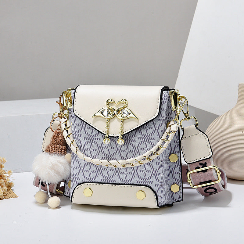 Women's Mini Double-Strap PU Shoulder Bag