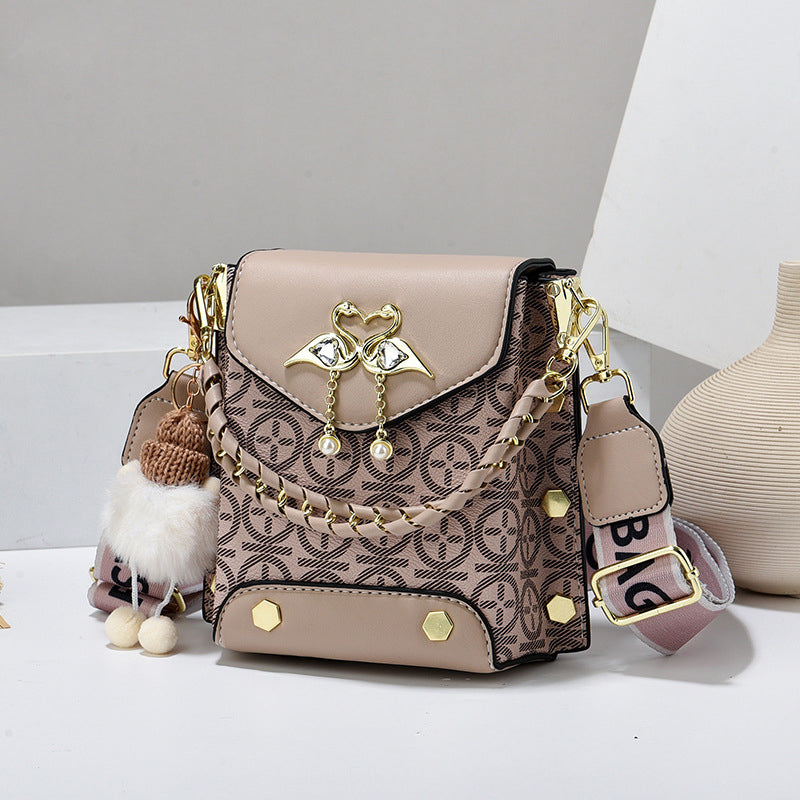 Women's Mini Double-Strap PU Shoulder Bag