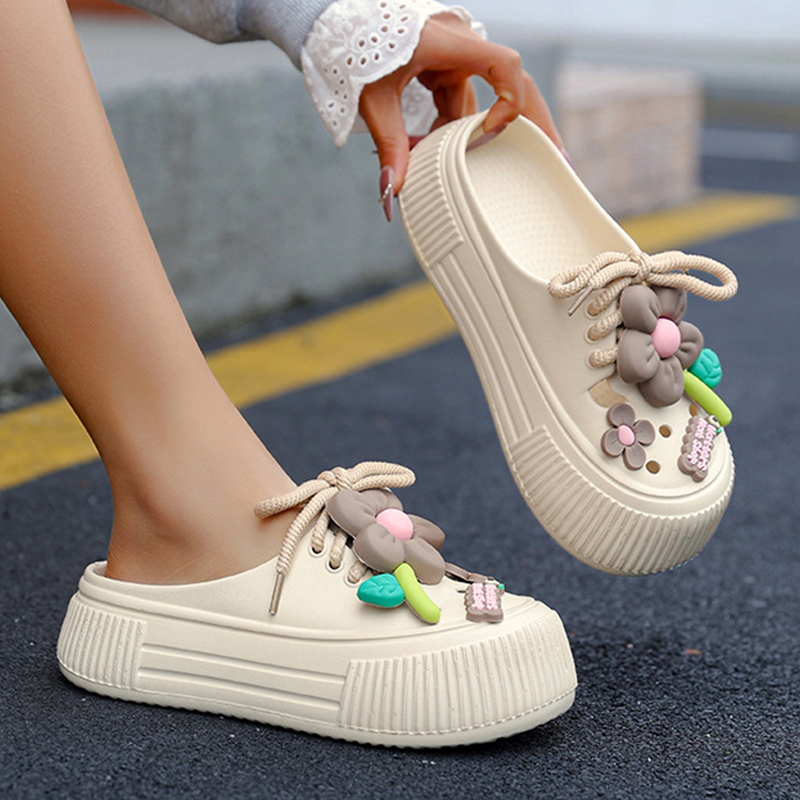 💖2025 HOT SALE 20% OFF🌈Women’s Breathable Slippers with Flower Decoration🌴