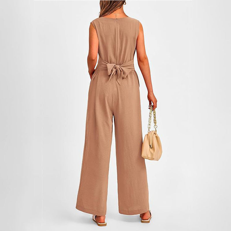 🌸New Arrival 50%OFF💖 Women’s V-Neck Wide-Leg Jumpsuit