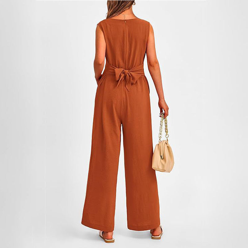🌸New Arrival 50%OFF💖 Women’s V-Neck Wide-Leg Jumpsuit