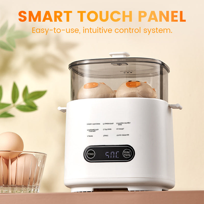 Mini Multi-Functional Egg Cooker Set with Smart Touch Panel📢📢Flash Sale: Ending in 3 Hours!⏰⏰