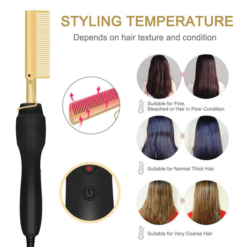🔥Hot Sale(💥50%OFF)🔥Portable Electric Hair Straightening and Curling Comb