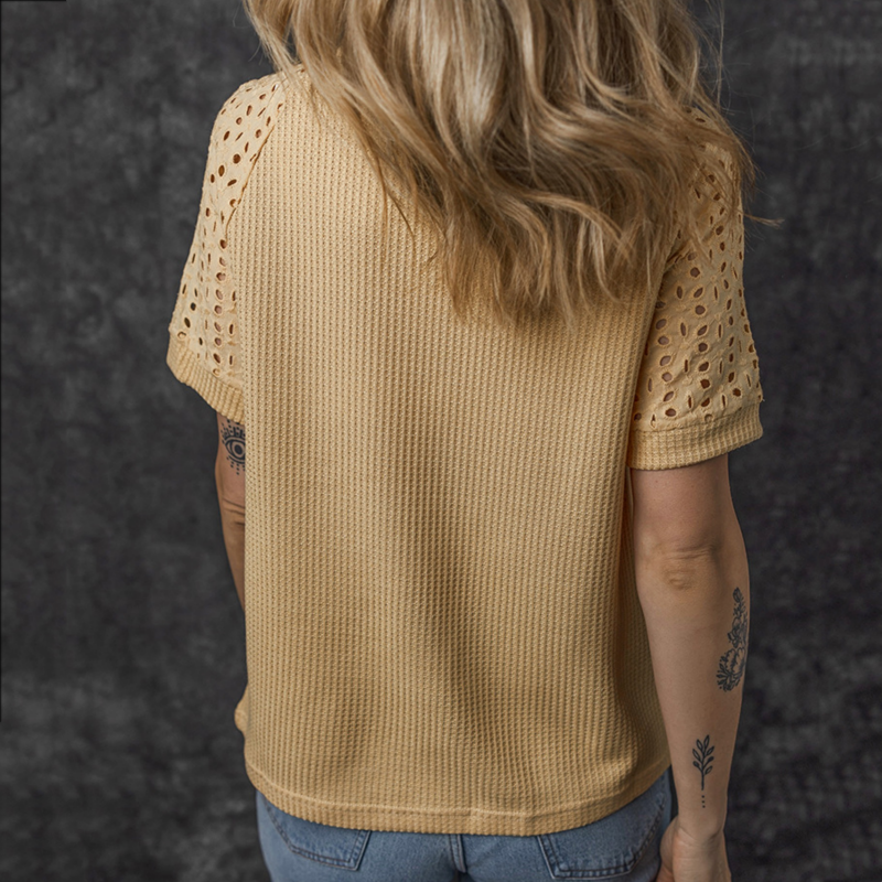 Women's Casual Round Neck Short Sleeve Loose Fit T-Shirt