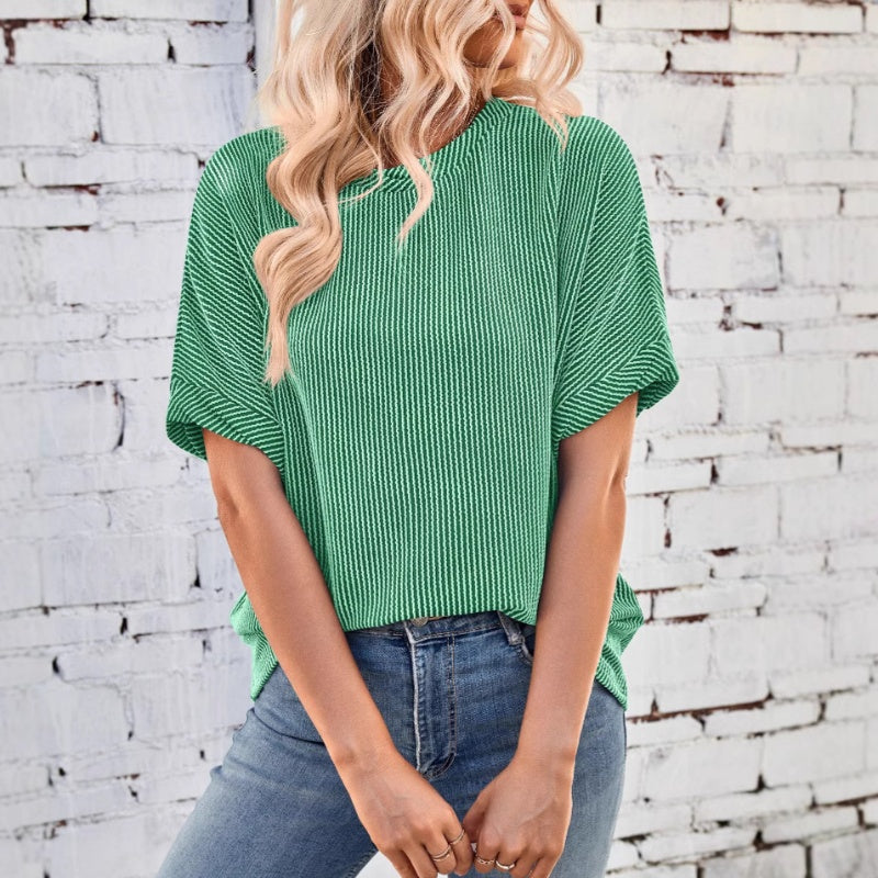 Women’s Cozy Ribbed Oversized T-Shirt
