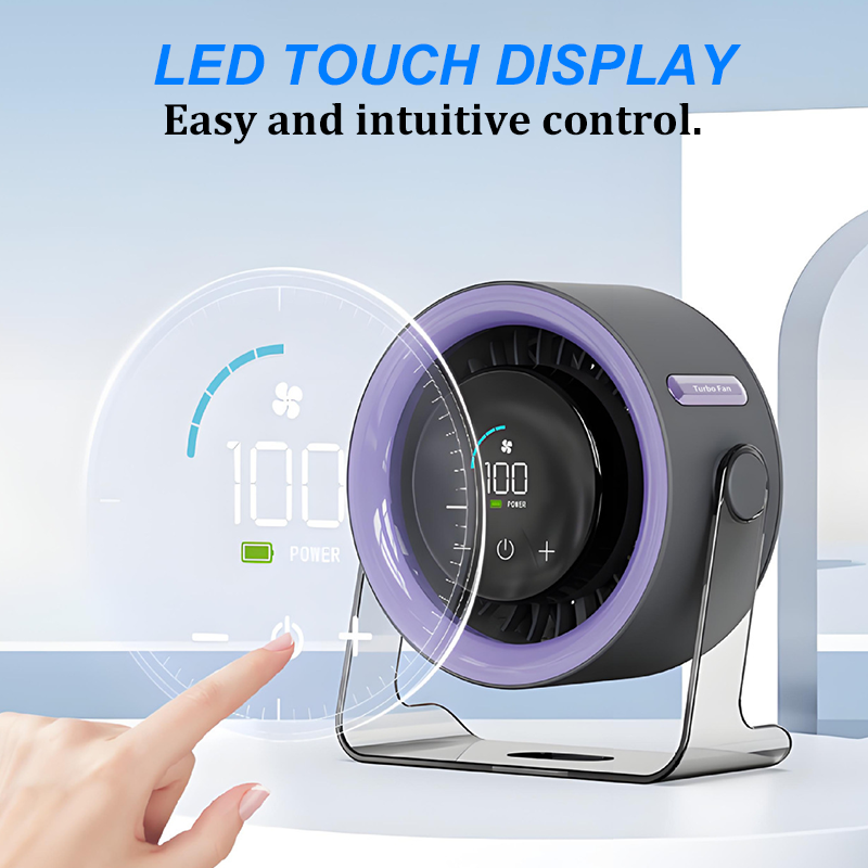 🔥Hot Sale(💥50%OFF)🔥100-Speed Mini Desk Fan with Digital Display