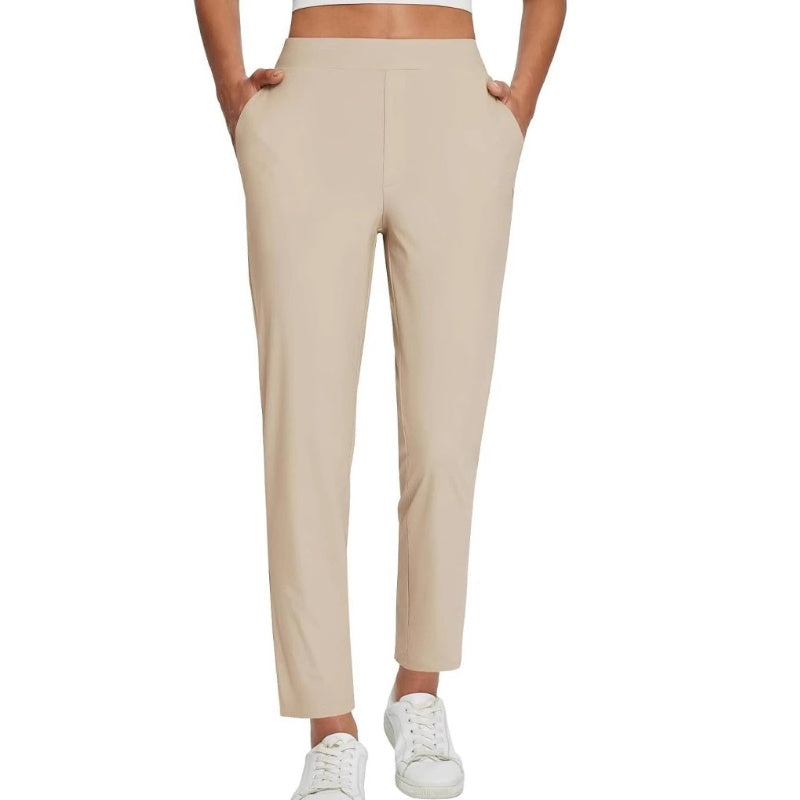 ⏰Limited Time Sale-49% OFF🔥Women's High-Waisted Elastic Pants with Zipper Pockets