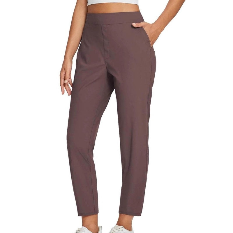 ⏰Limited Time Sale-49% OFF🔥Women's High-Waisted Elastic Pants with Zipper Pockets