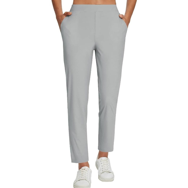 ⏰Limited Time Sale-49% OFF🔥Women's High-Waisted Elastic Pants with Zipper Pockets