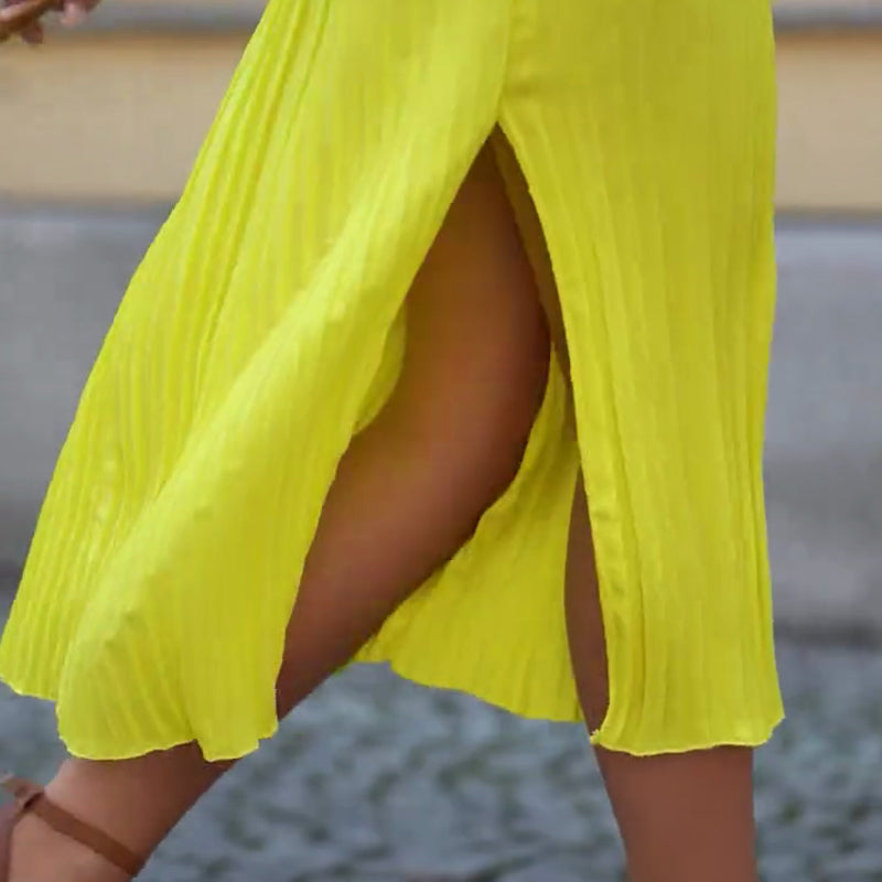 Women's Round Neck Sleeveless Dress