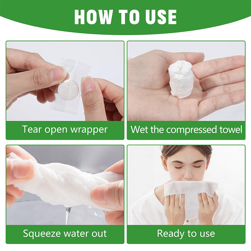 🏆Flash Sale⚡50K+ SOLD!💥EACH ONLY £0.06!!!✨Compressed Towel Tablets - 142% high-quality pure cotton