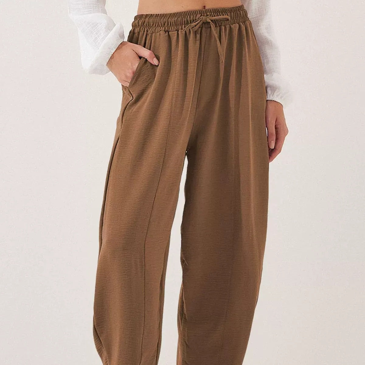 Women's Casual Wide-Leg Drawstring Pants