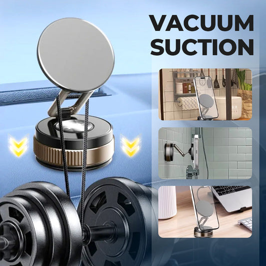 360° Rotating Vacuum Magnetic Phone Holder