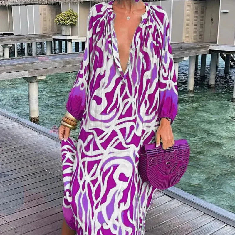 Women’s Sexy Deep V-Neck Dress