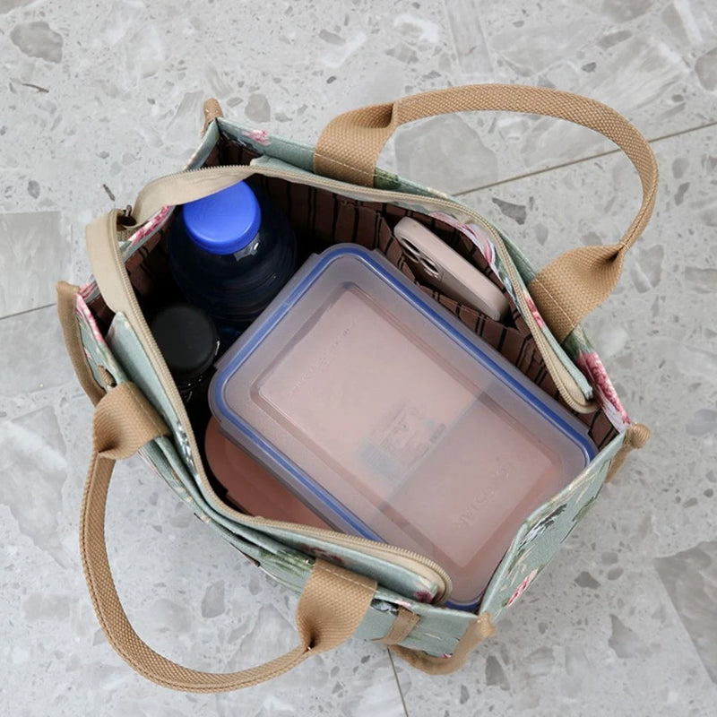 🍃Floral Print Lunch Bag for Women
