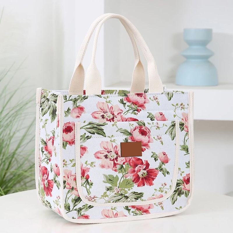 🍃Floral Print Lunch Bag for Women