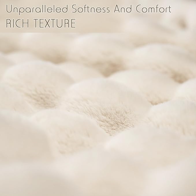 🎅Xmas Hot Sales - 50% OFF🛏️Thickened rabbit plush&milk velvet cover blanket