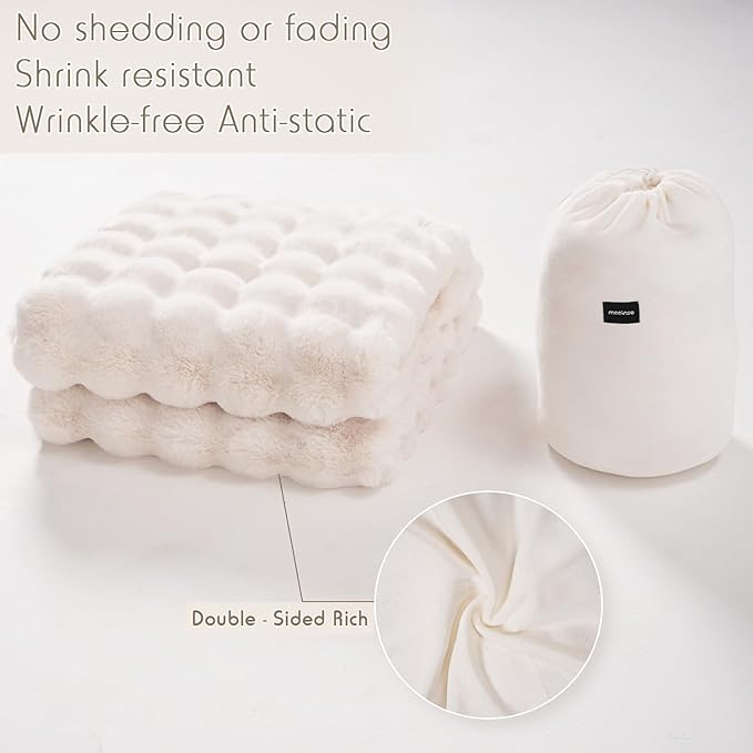 🎅Xmas Hot Sales - 50% OFF🛏️Thickened rabbit plush&milk velvet cover blanket