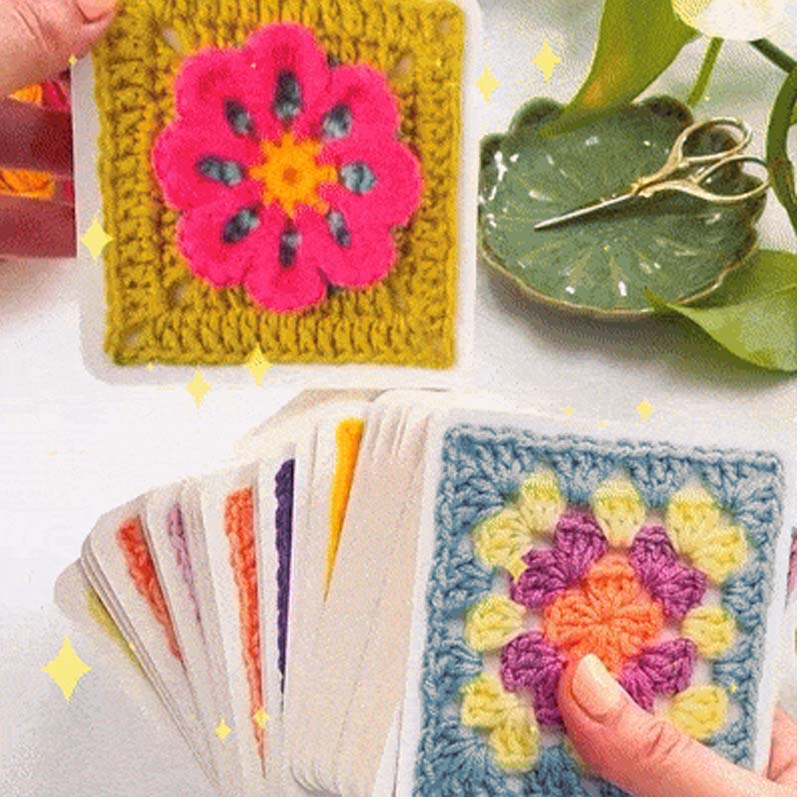 The Granny Square Card Deck - 50 Mix & Match Designs