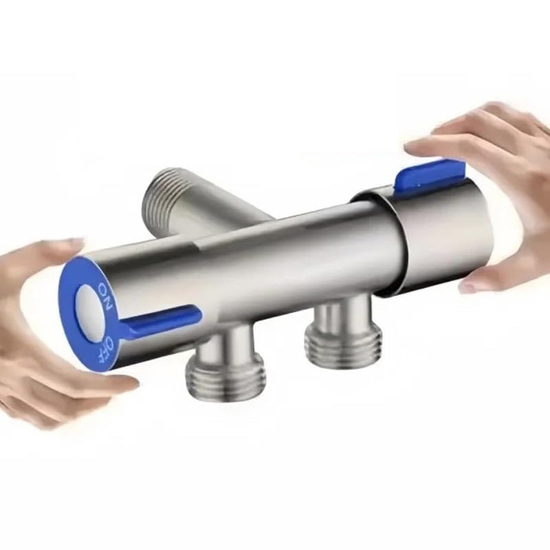 Stainless Steel Dual Outlet Water Valve