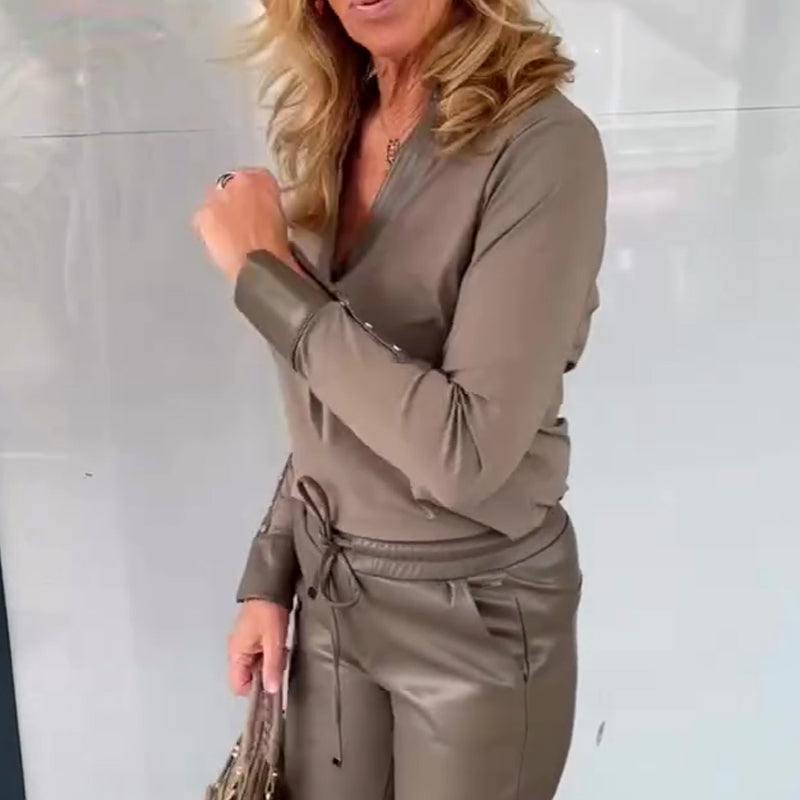 Women's Timeless Casual Top and Pants Set