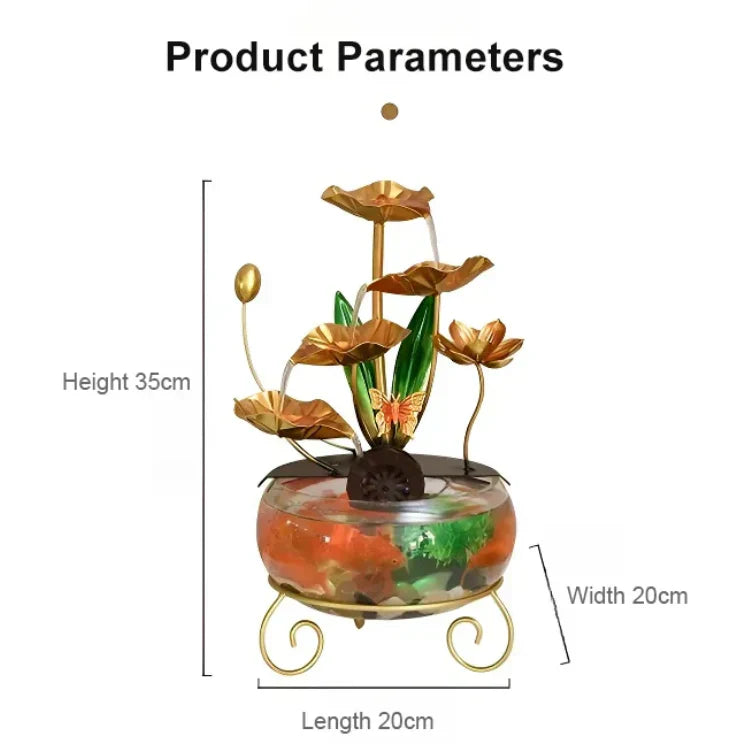 🔥2025 Hot sale 🔥Creative luxury ornament in the shape of an aquarium with lotus