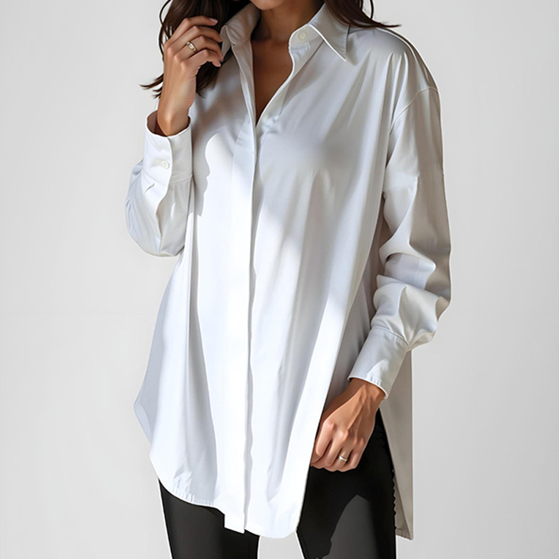 💜 LAST DAY PROMOTION - 50%OFF 💜 Women’s Loose Fit Button-down Long Sleeve Shirt