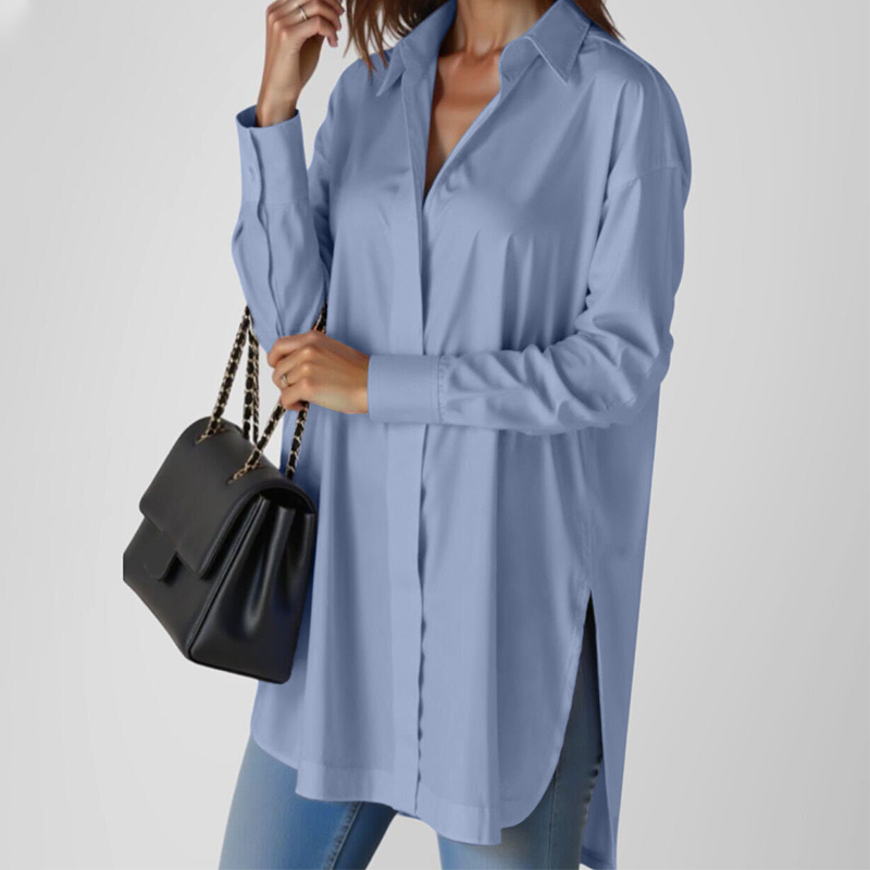 💜 LAST DAY PROMOTION - 50%OFF 💜 Women’s Loose Fit Button-down Long Sleeve Shirt