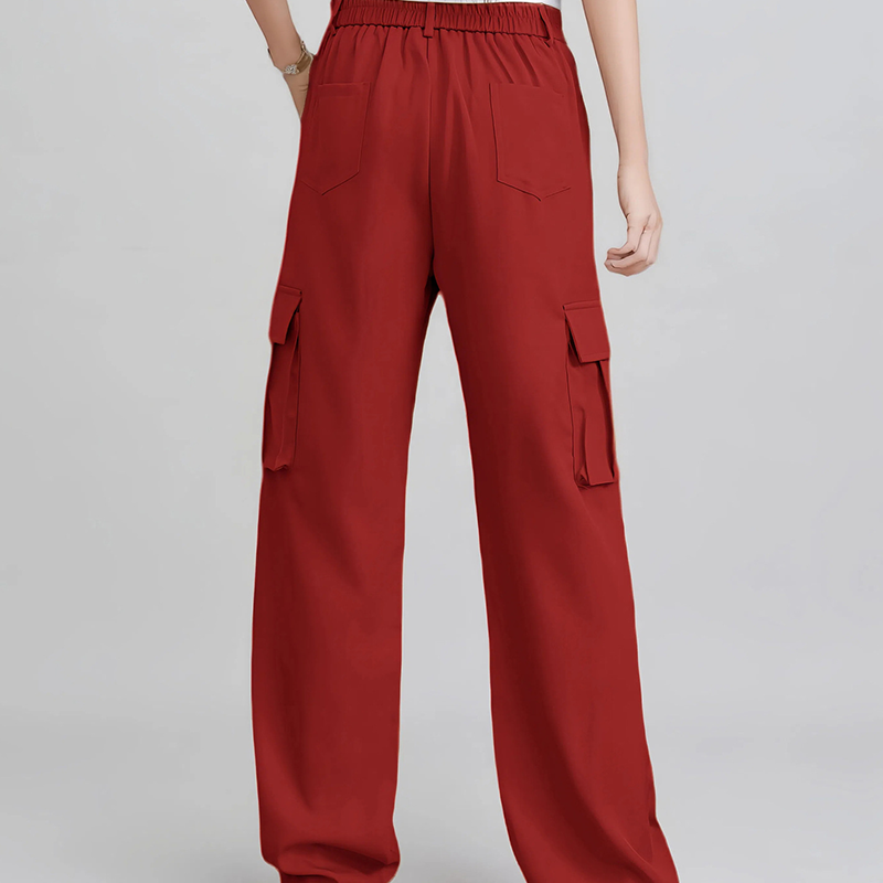 🍃Women's Fashion Solid Color Cargo Pants