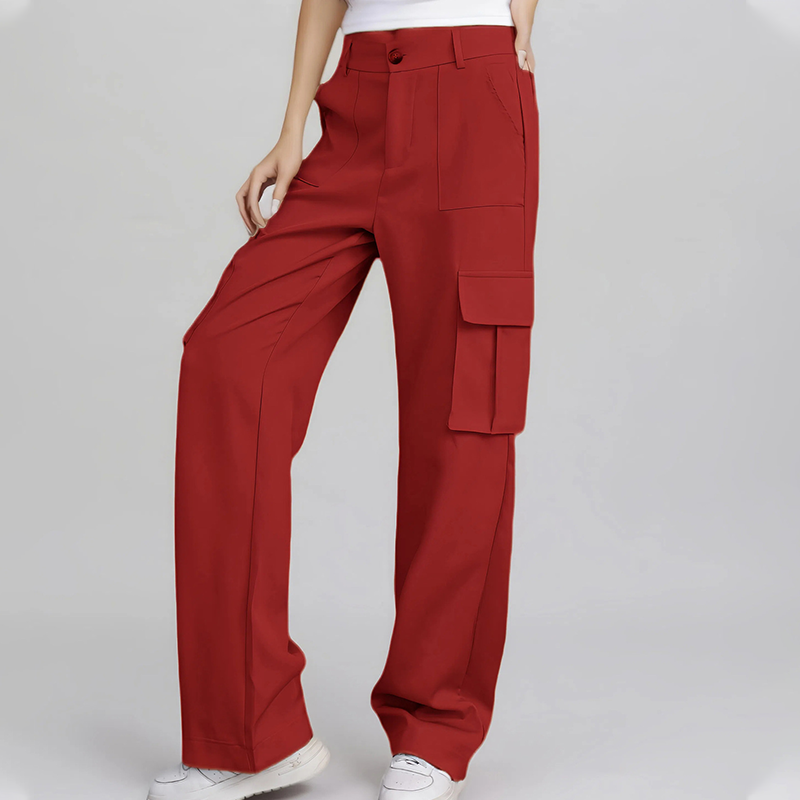🍃Women's Fashion Solid Color Cargo Pants