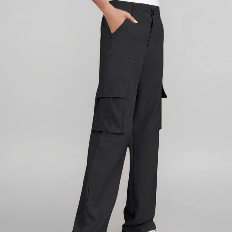🍃Women's Fashion Solid Color Cargo Pants